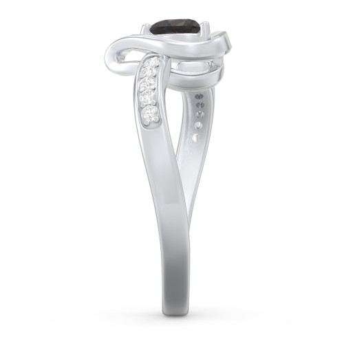 Falling For You Accented Heart Ring