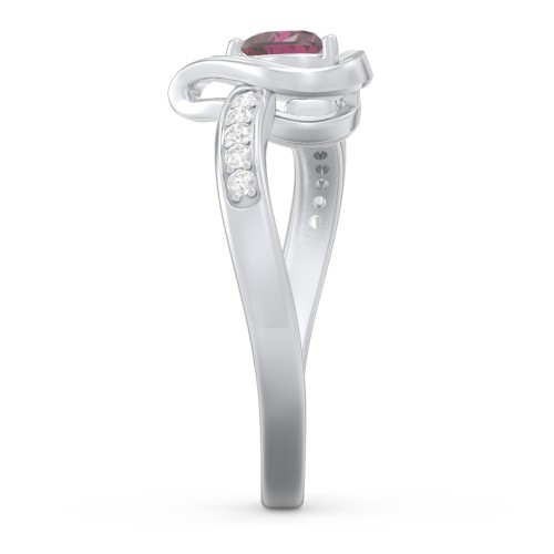 Falling For You Accented Heart Ring