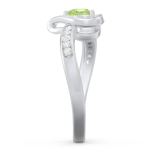 Falling For You Accented Heart Ring