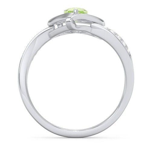 Falling For You Accented Heart Ring