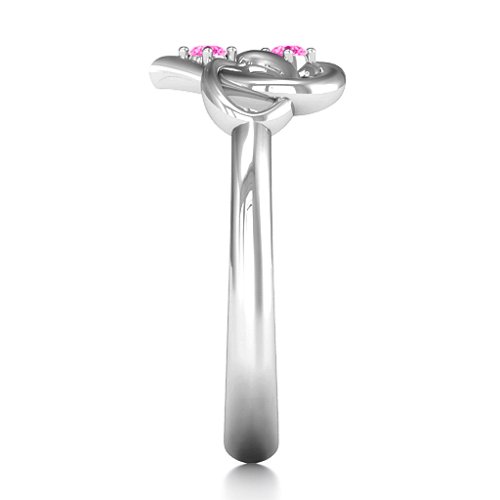 Together Forever Two-Stone Ring – Sterling Silver with Pink Tourmaline