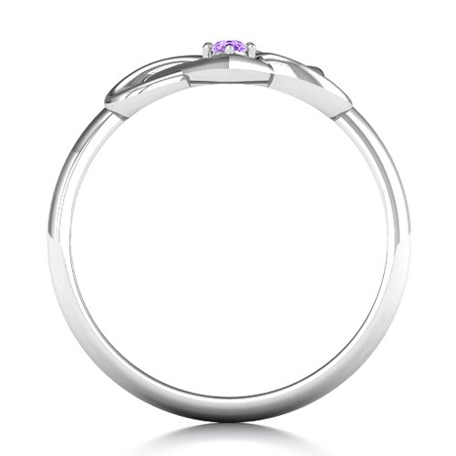 Together Forever Two-Stone Ring – Sterling Silver with Amethyst