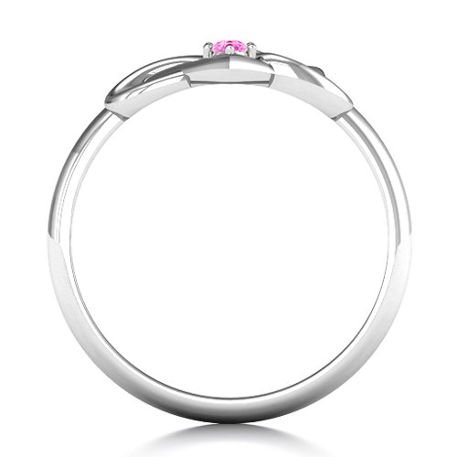 Together Forever Two-Stone Ring – Sterling Silver with Pink Tourmaline