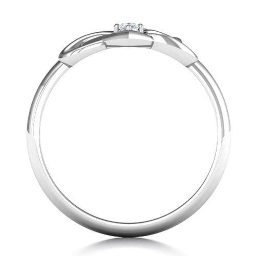 Together Forever Two-Stone Ring – Sterling Silver with Diamond