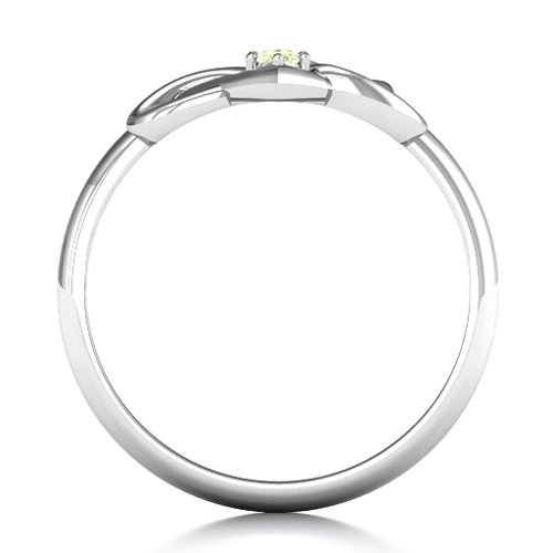 Together Forever Two-Stone Ring – Sterling Silver with Peridot