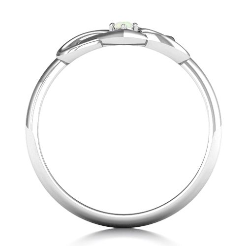 Together Forever Two-Stone Ring – Sterling Silver with Opal
