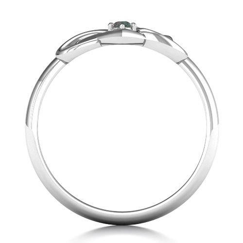 Together Forever Two-Stone Ring – Sterling Silver with Alexandrite