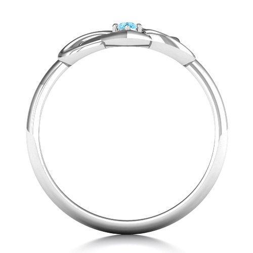 Together Forever Two-Stone Ring – Sterling Silver with Blue Topaz