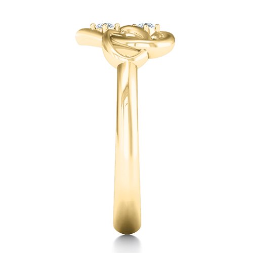 Together Forever Two-Stone Ring – 10K Yellow Gold with Cubic Zirconia
