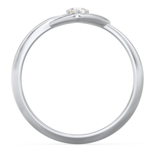 Forget Me Knot Heart Infinity Ring
