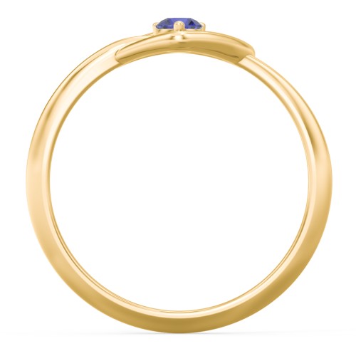 Forget Me Knot Heart Infinity Ring