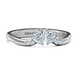 Follow Your Heart Ring in 925 Sterling Silver with Diamond