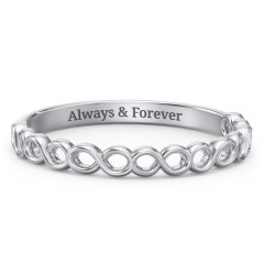 Dreaming Of Infinity Band – 18K Gold Plated Silver
