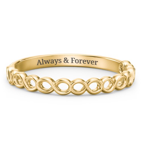 Dreaming Of Infinity Band – 18K Gold Plated Silver