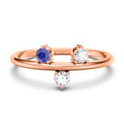 Stacking Ring with 1-5 Stones