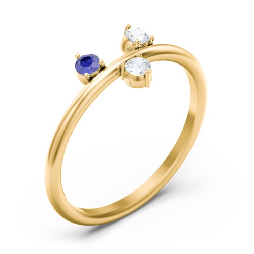 Stacking Ring with 1-5 Stones