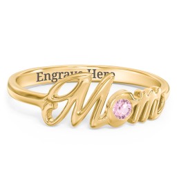 All About Mom Birthstone Ring