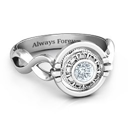 Infinity Flip Ring in 925 Sterling Silver