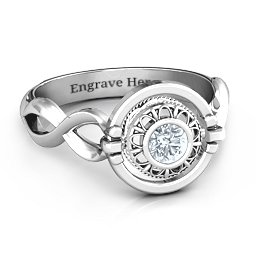 Infinity Flip Ring in 925 Sterling Silver