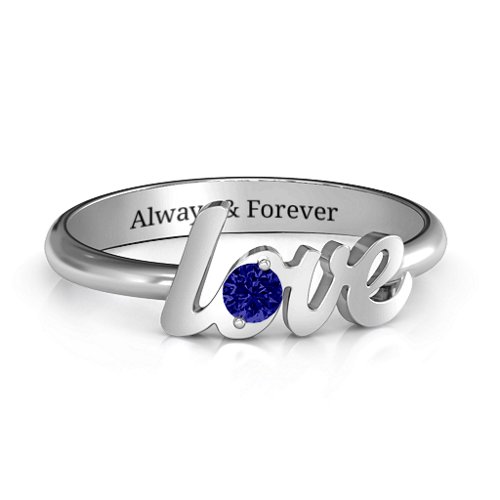 Letters Of Love Ring