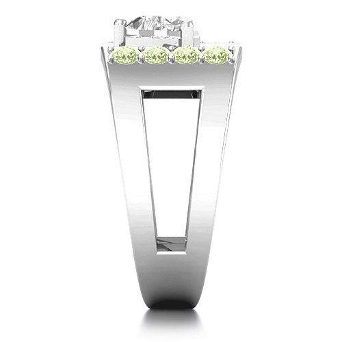 Contemporary Cutout Ring With Accents