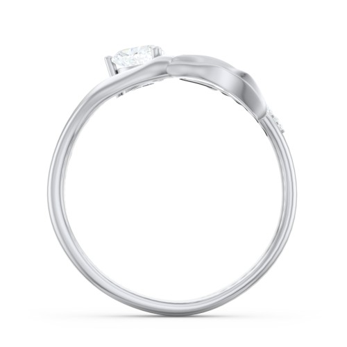 Mystical Mermaid Ring – Sterling Silver with Diamond