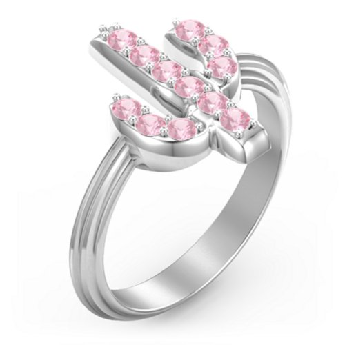 Chic In Cactus Ring – Sterling Silver with Pink Tourmaline