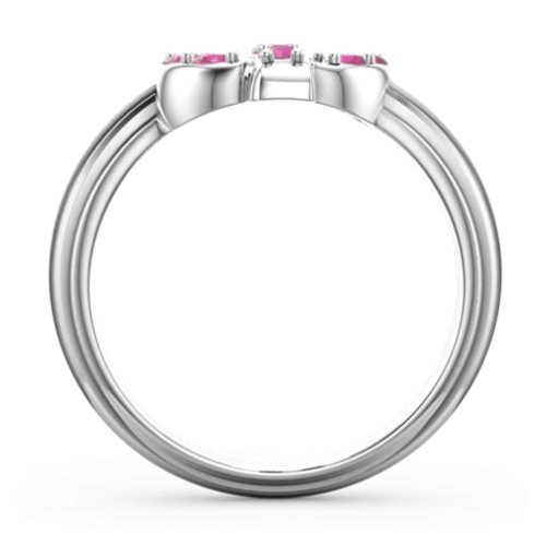 Chic In Cactus Ring – Sterling Silver with Ruby