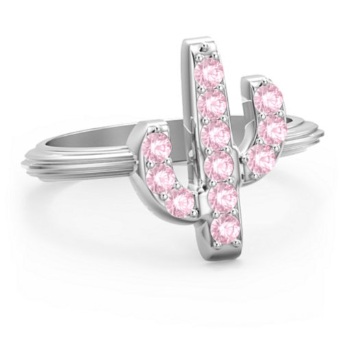 Chic In Cactus Ring – Sterling Silver with Pink Tourmaline