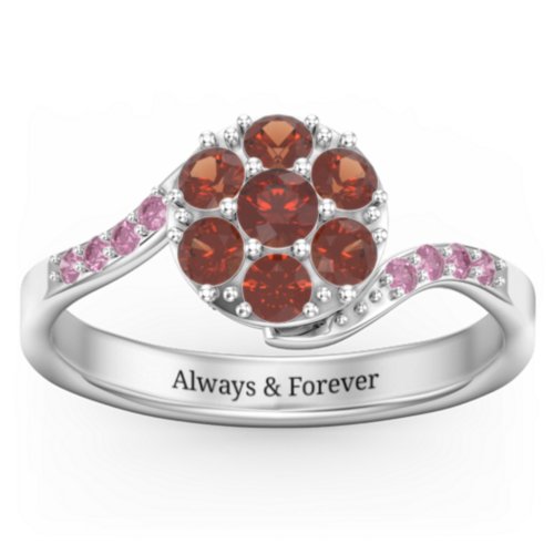 Ariel Round Cluster Ring