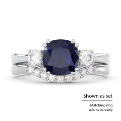 3 Stone Cushion Cut Duchess Ring