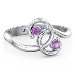 The Pinky Promise Ring in 925 Sterling Silver with Amethyst