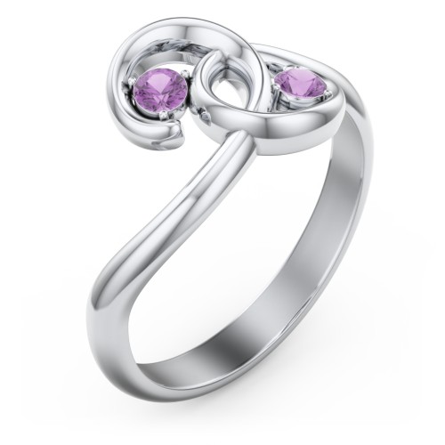 The Pinky Promise Ring – Sterling Silver with Amethyst
