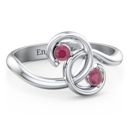 The Pinky Promise Ring in 925 Sterling Silver with Ruby