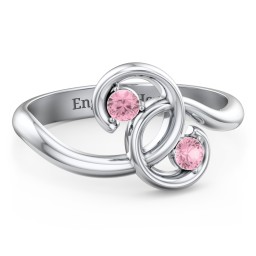 The Pinky Promise Ring in 925 Sterling Silver with Pink Tourmaline