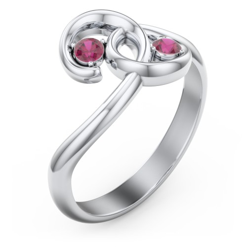 The Pinky Promise Ring – Sterling Silver with Ruby