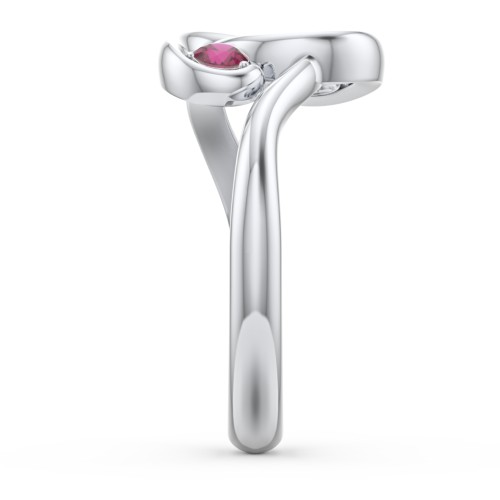 The Pinky Promise Ring – Sterling Silver with Ruby