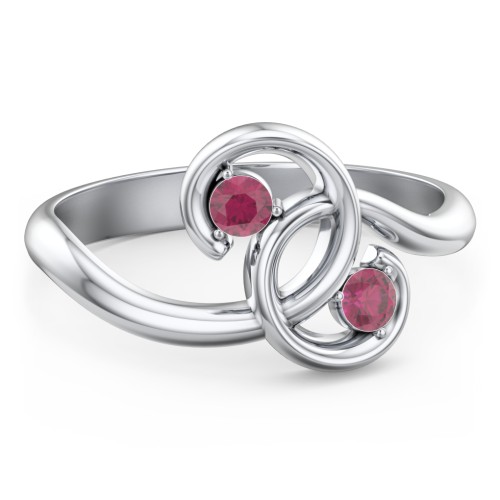 The Pinky Promise Ring – Sterling Silver with Ruby
