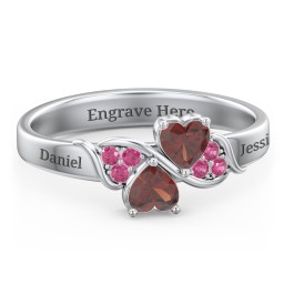 Heart of Hearts with Accent Stones Ring