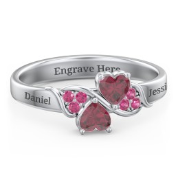 Heart of Hearts with Accent Stones Ring