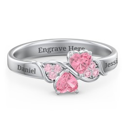 Heart of Hearts with Accent Stones Ring