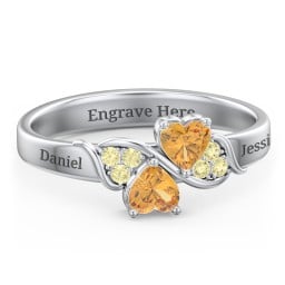 Heart of Hearts with Accent Stones Ring