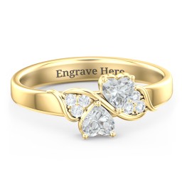 Heart of Hearts with Accent Stones Ring