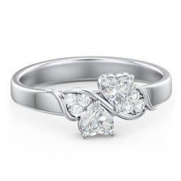 Heart of Hearts with Accent Stones Ring