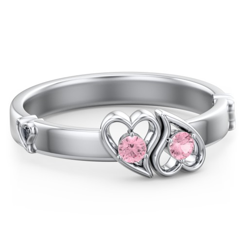 Shape of My Heart Ring – Sterling Silver with Pink Tourmaline