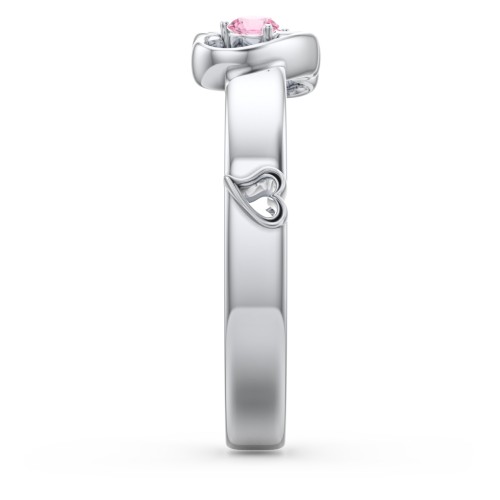 Shape of My Heart Ring – Sterling Silver with Pink Tourmaline