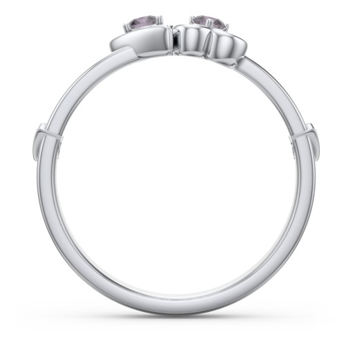 Shape of My Heart Ring – Sterling Silver with Alexandrite