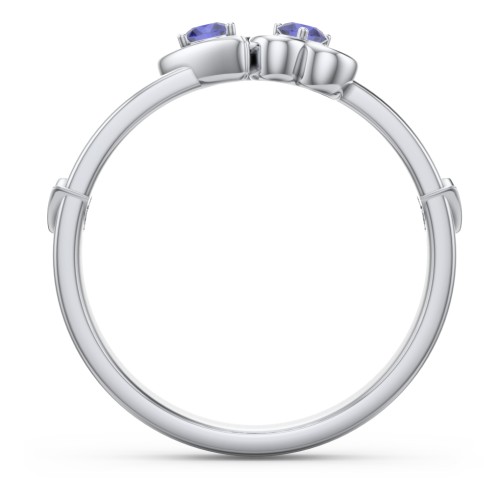 Shape of My Heart Ring – Sterling Silver with Blue Sapphire