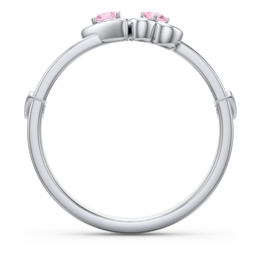 Shape of My Heart Ring – Sterling Silver with Pink Tourmaline