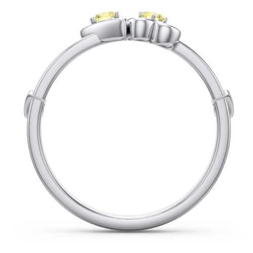 Shape of My Heart Ring – Sterling Silver with Citrine